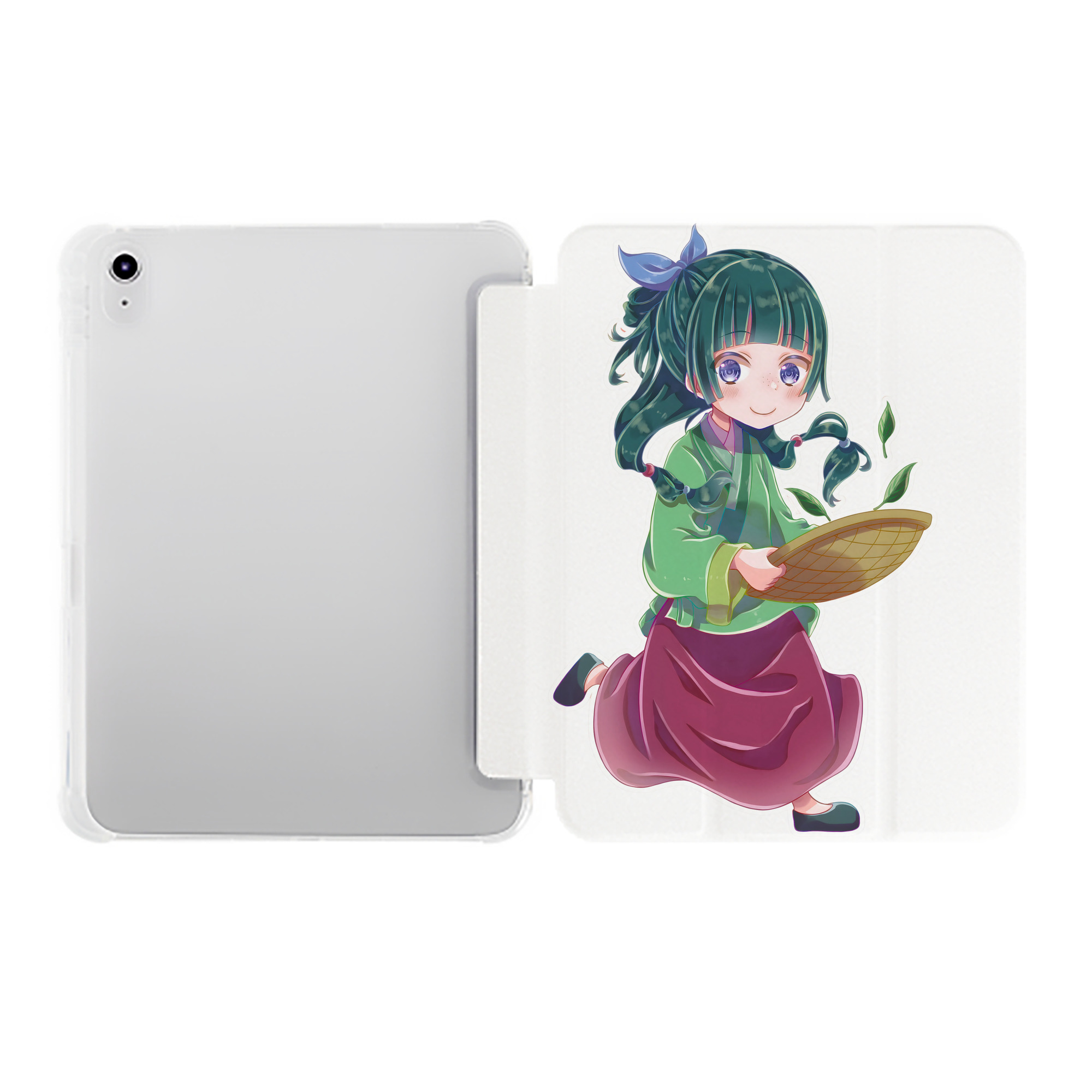 （画像用） 薬屋のひとりごと The Apothecary Diaries IPad ケース ペン収納付き 三つ折りスタンド PUレザー×シリコン 対応機種9.5/10.5/10.9インチ